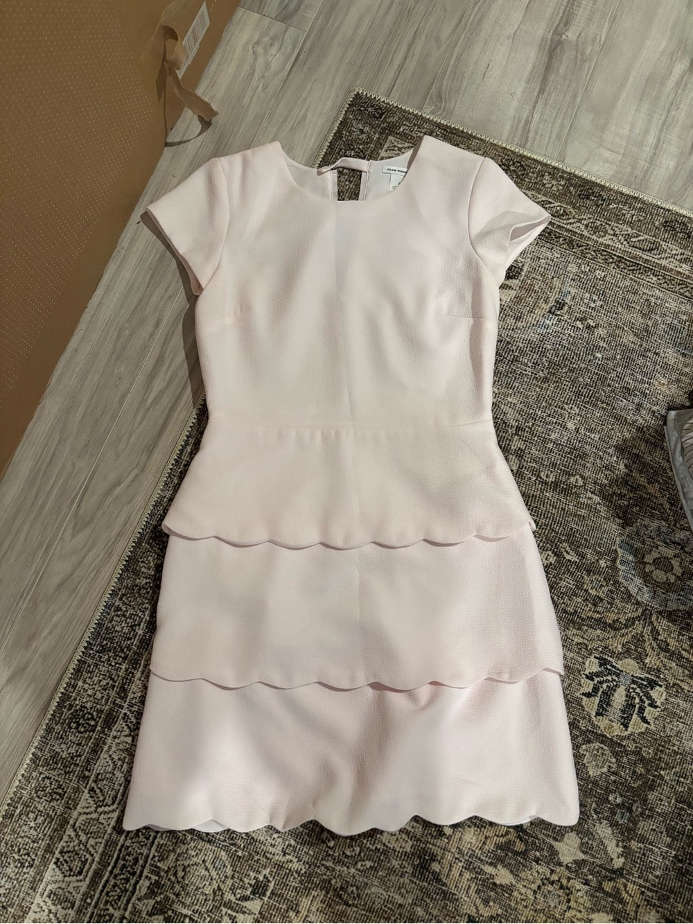 Club monaco scalloped dress